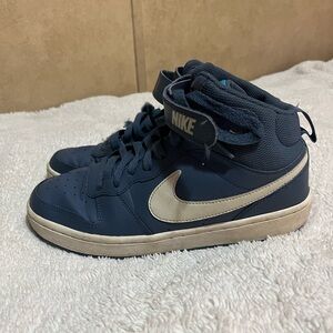 Nike Kids Navy and white High-Top dunks
